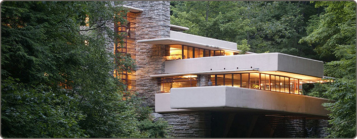 Architecture and Wine Package-Fallingwater by Frank Lloyd Wright